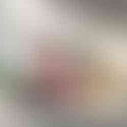 Geometric pink stone architecture with sharp lines, stairs, and arches under a pale sky – minimalist modern art print.