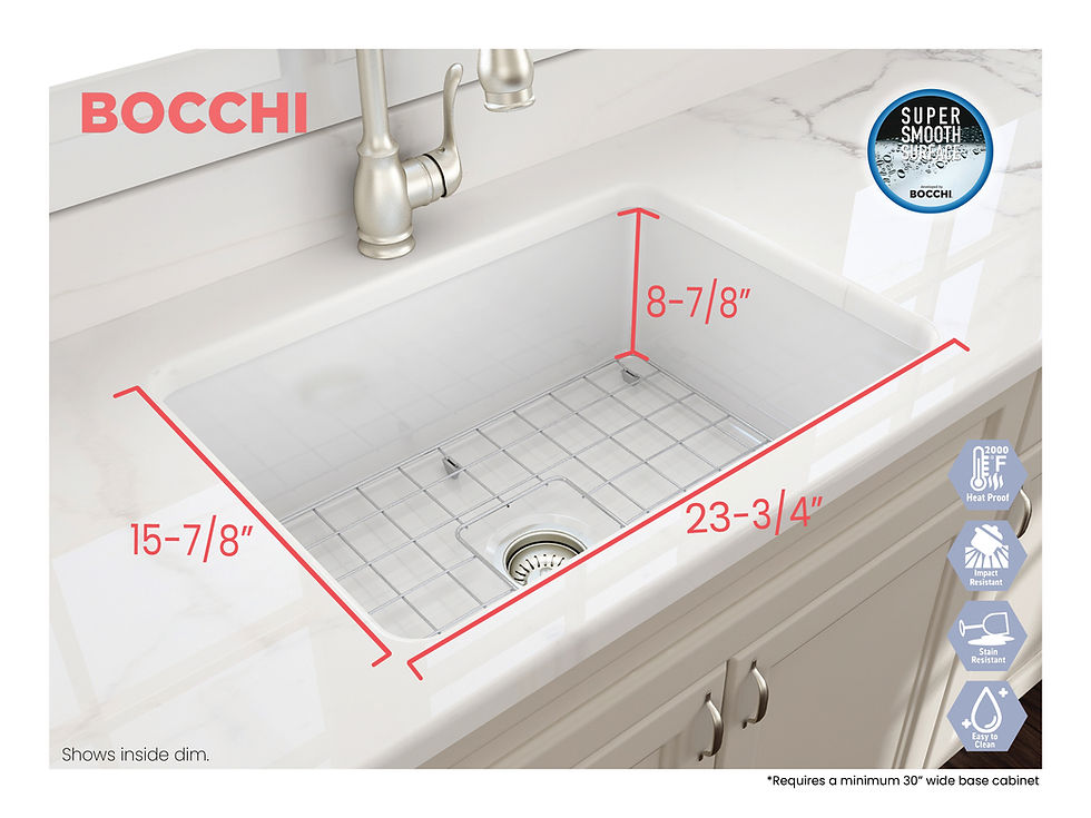 Thumbnail: Sotto 27 Undermount Fireclay 27"" Single Bowl Kitchen Sink"