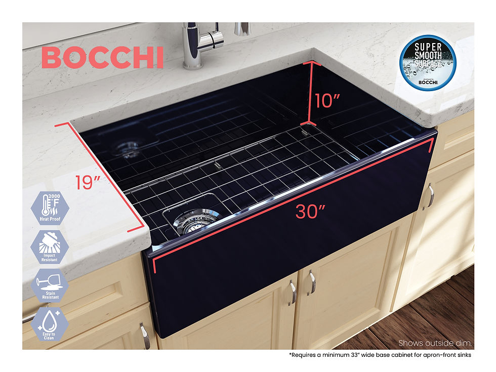 Thumbnail: Contempo 30 Farmhouse Apron Front Fireclay 30" Single Bowl Kitchen Sink