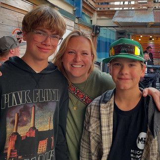 Jillian pictured with her two sons.