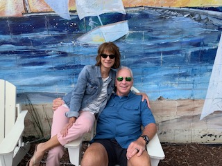 Stacey here with her husband.