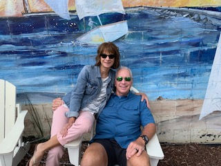 Stacey here with her husband. 