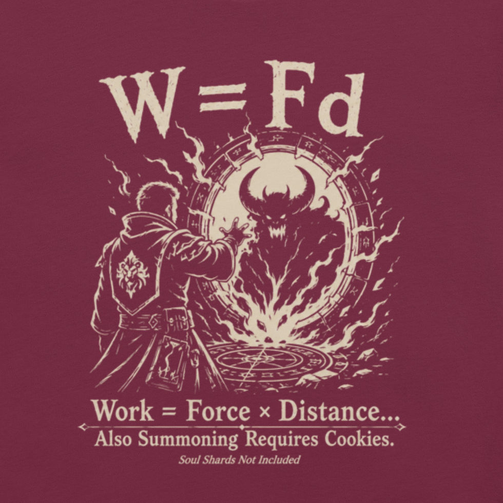 Thumbnail: Warlock Summoning Equation Unisex t-shirt