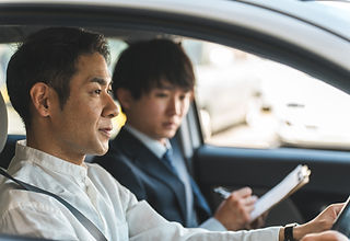 運転免許指導中の様子