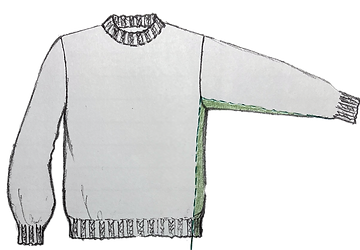 身巾詰めイラスト