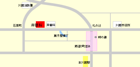 岸眼科医院map