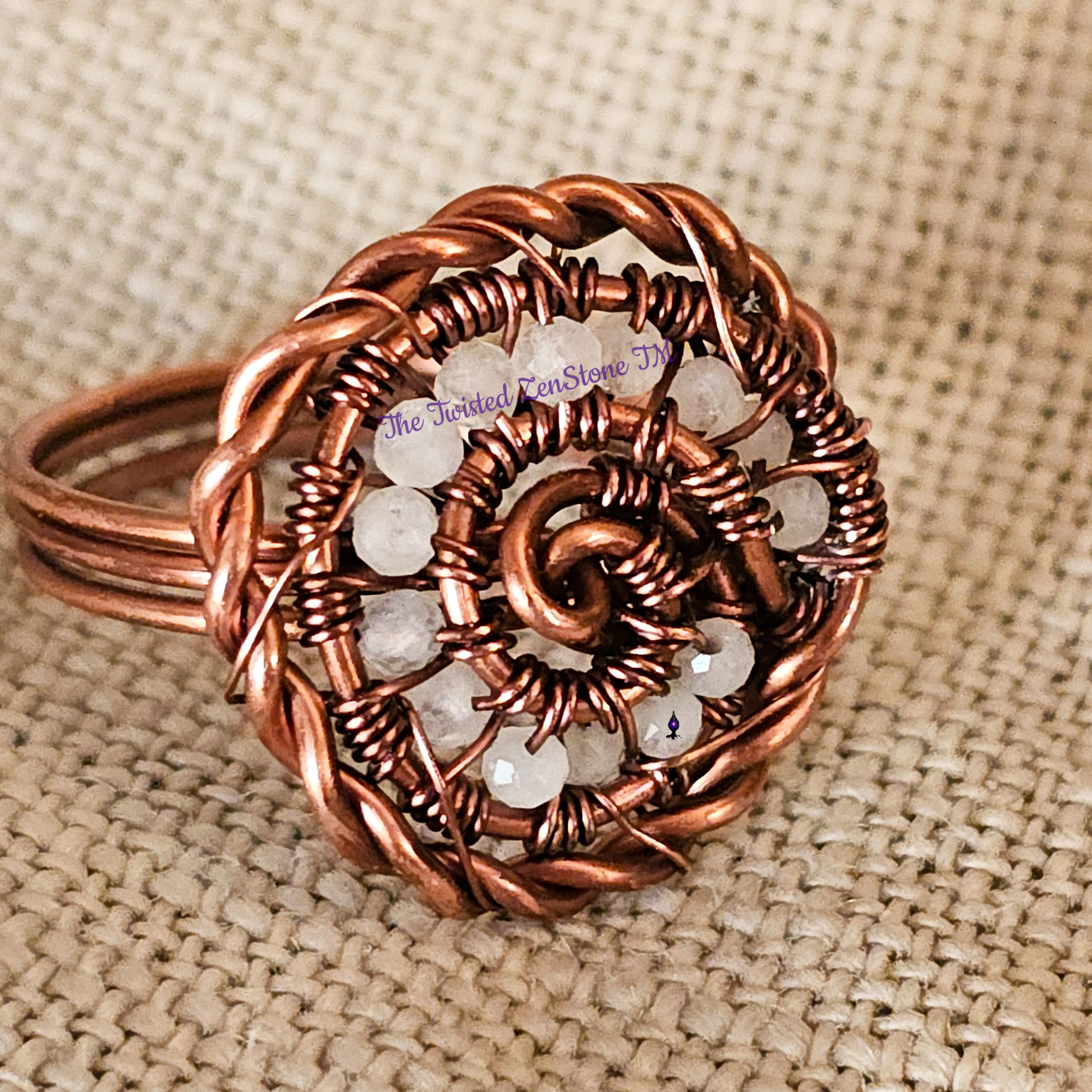The Twisted Swirl Ring - Beads