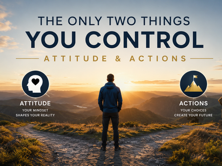 The Only Two Things You Control: Attitude and Actions