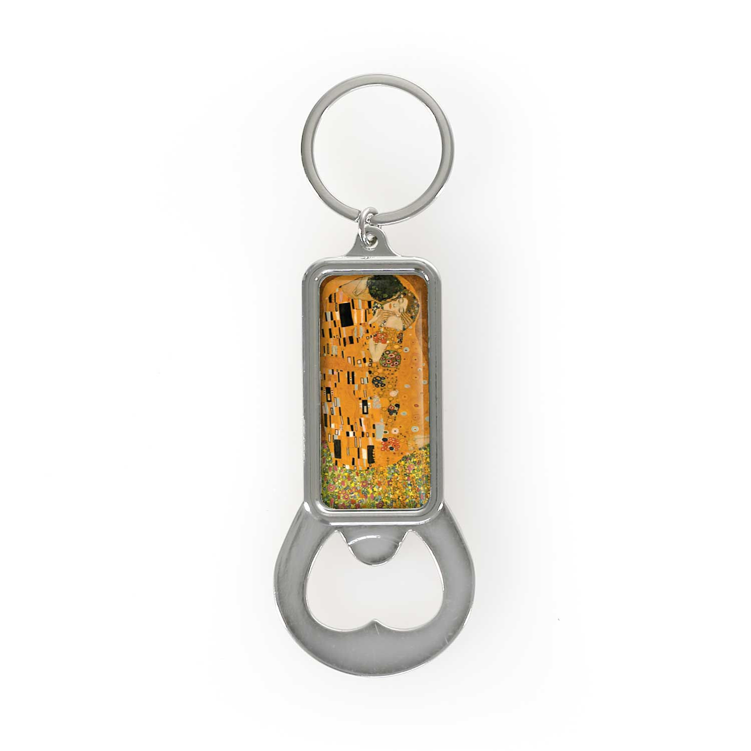 Klimt Kiss Bottle Opener Keyring