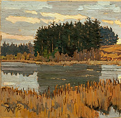 landscape, clouds, wetlands, sky, water, reflection