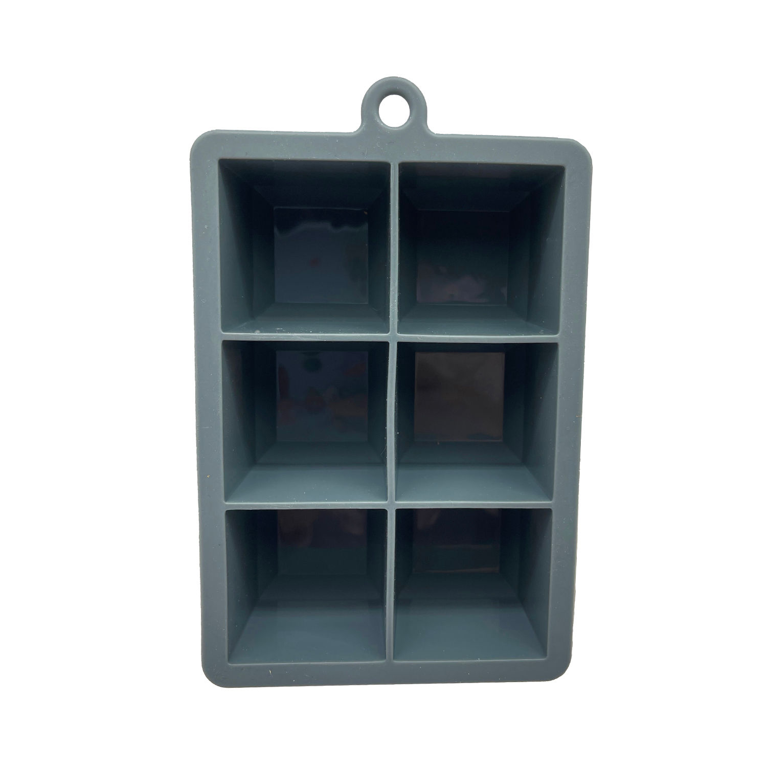 barY3 Gray Silicone Ice Tray 6 Large Cubes