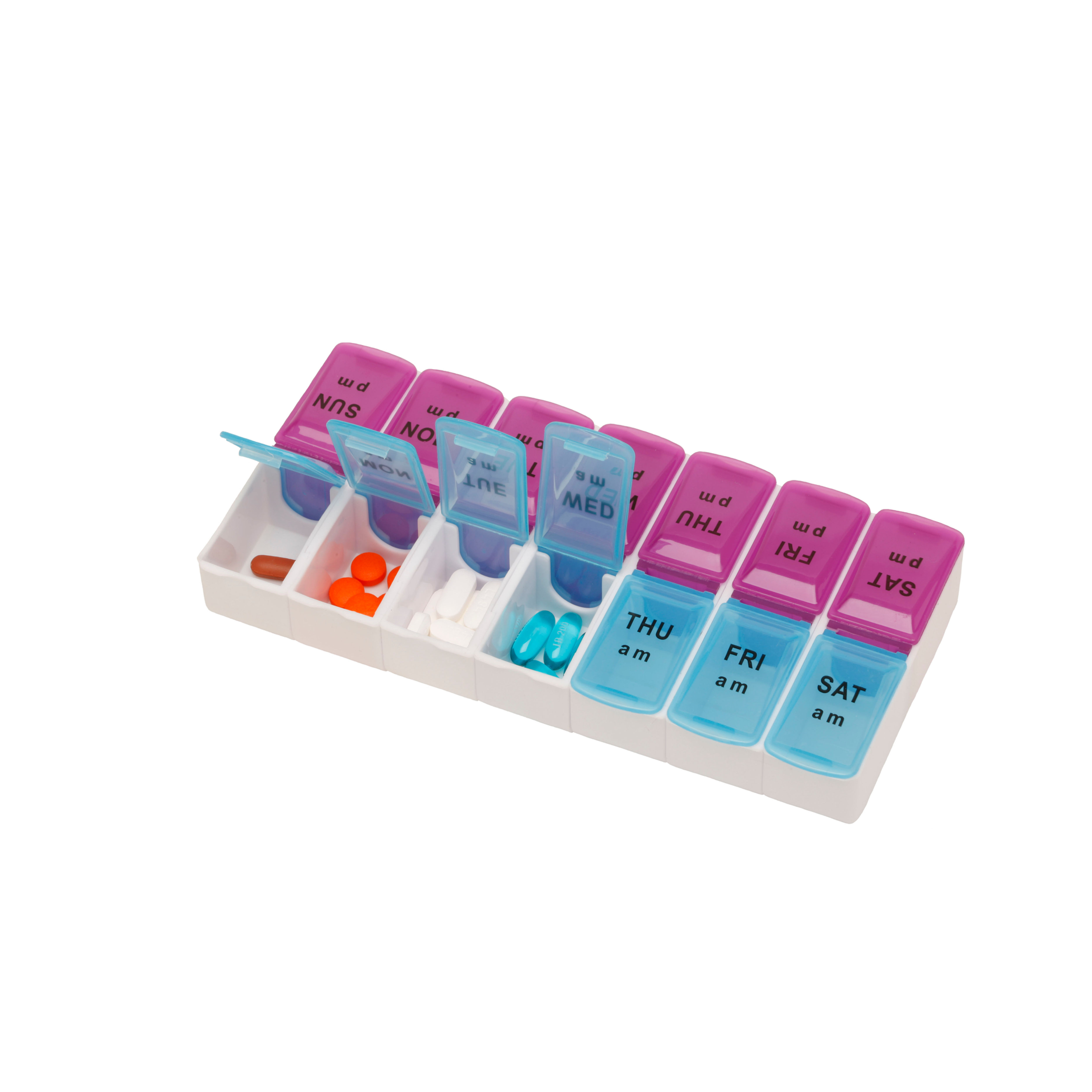 Katelle 14 Day Or 7 Day Am/Pm Pill Container