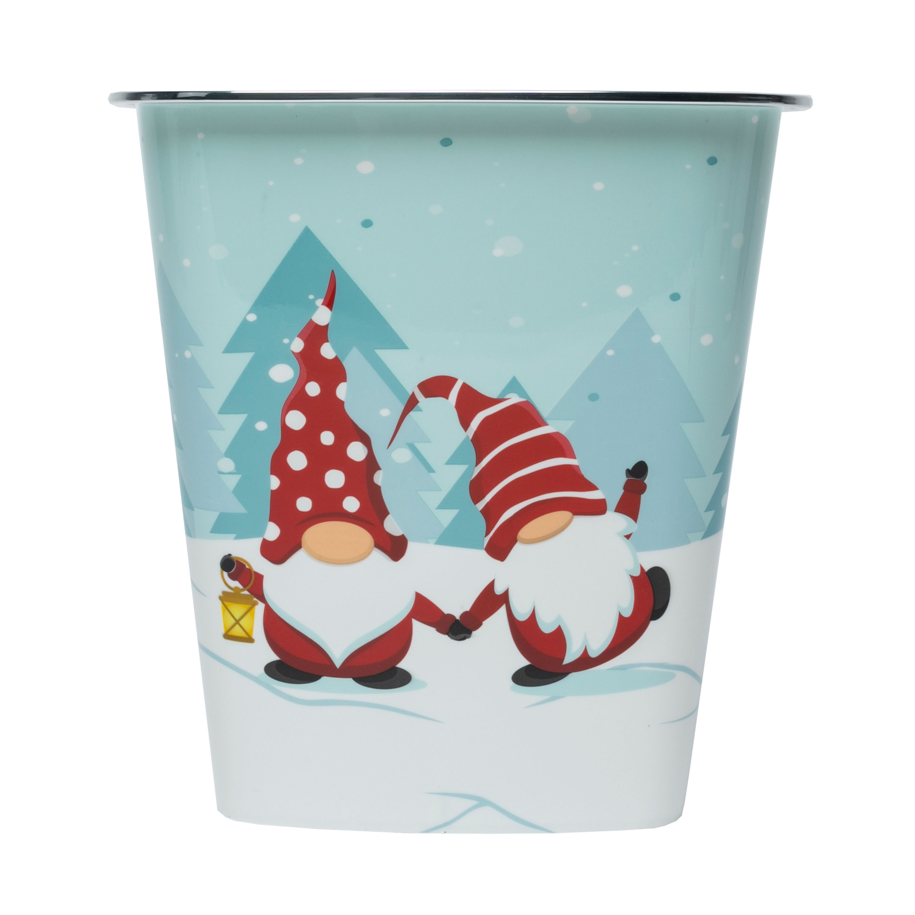 KOLORAE Waste Can Holiday Gnomes