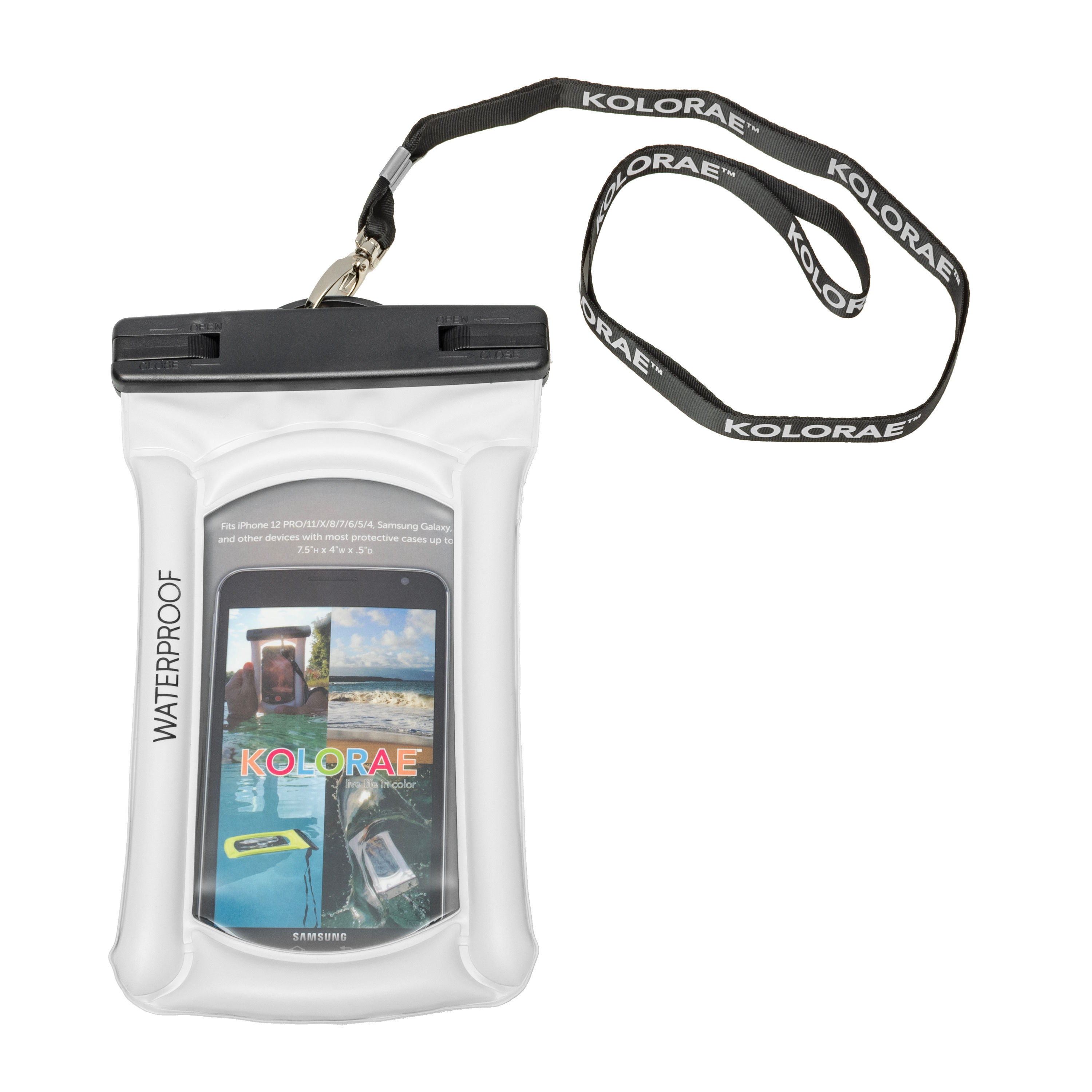 Kolorae Float Phone Dry Bag - White