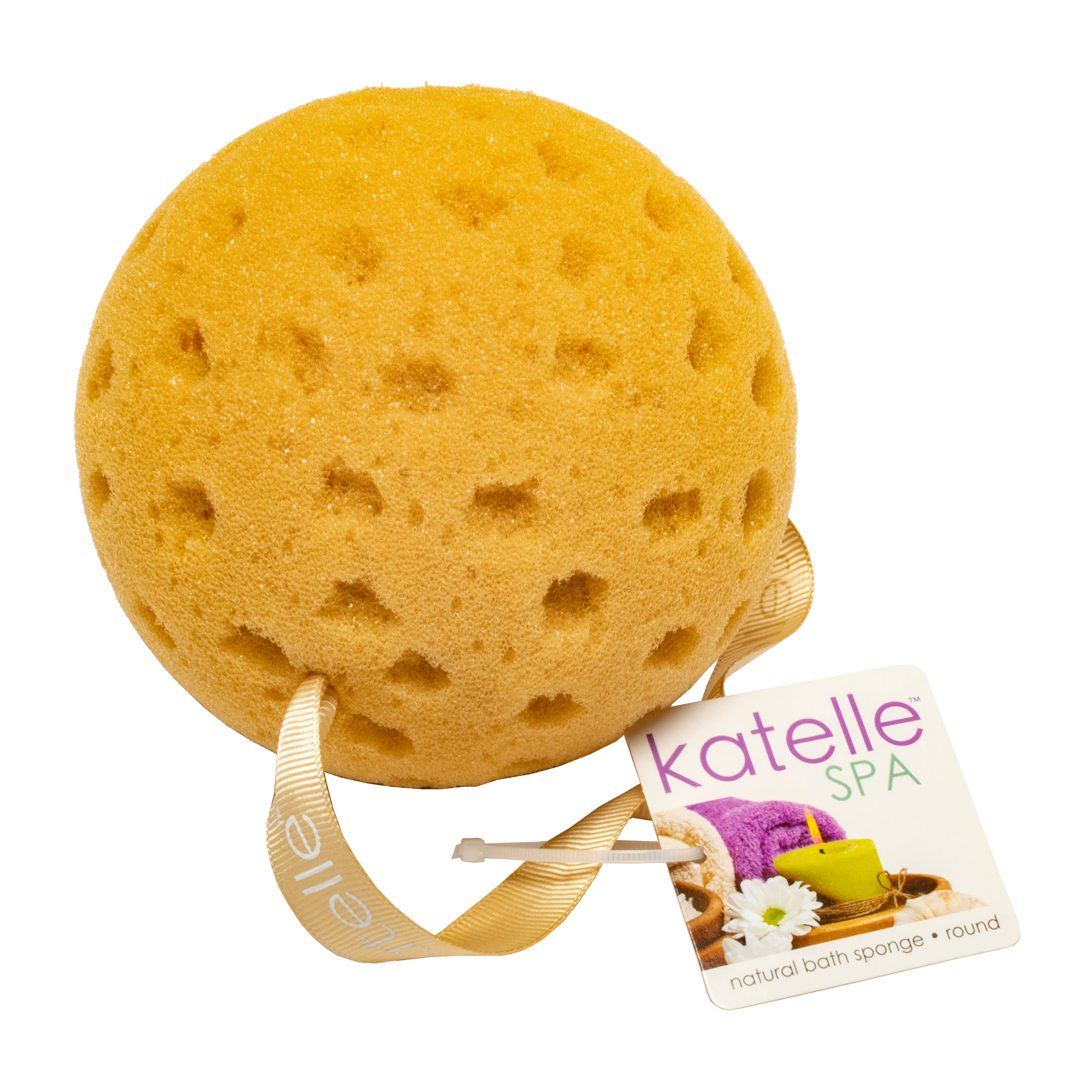 Katelle Natural Bath Sponge - Round