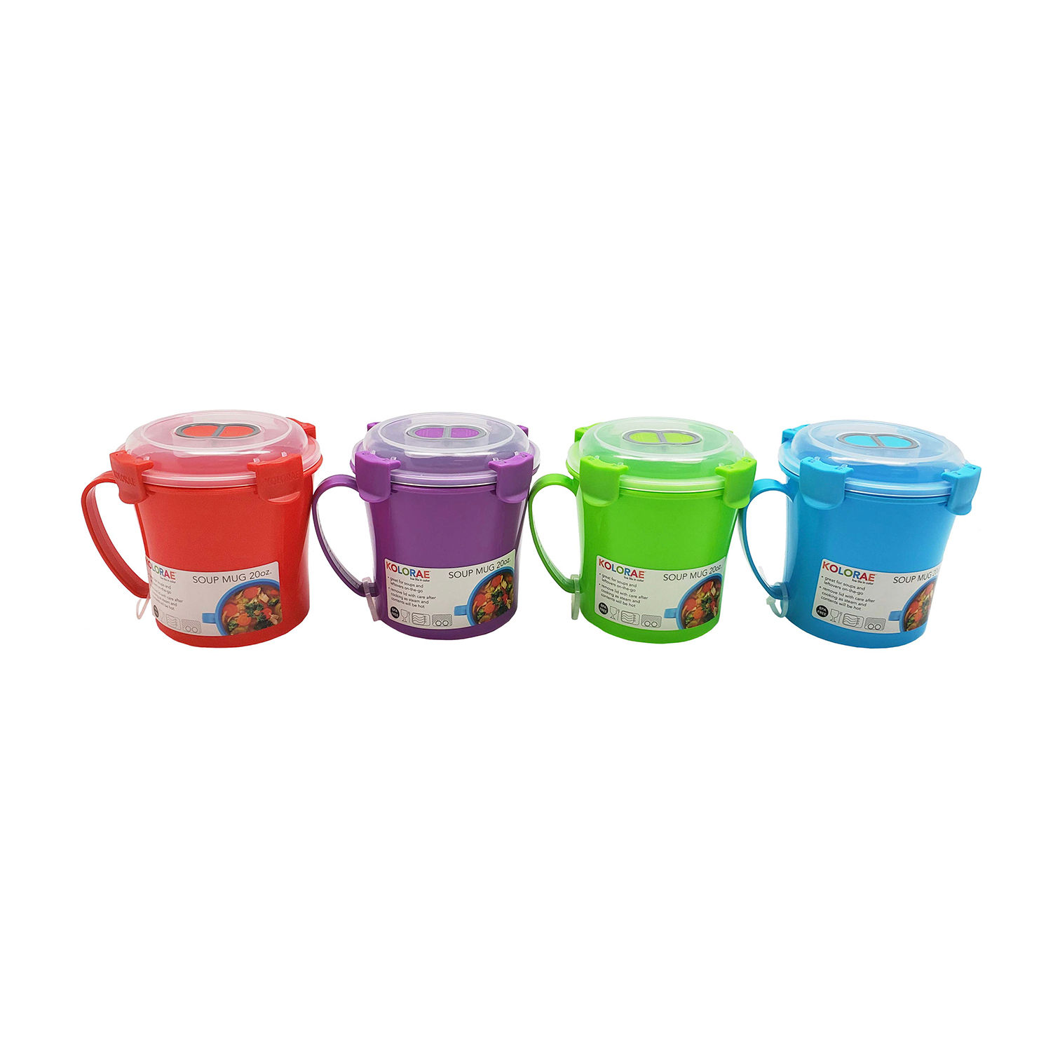 Kolorae Soup Mug- 20 Oz- Assorted