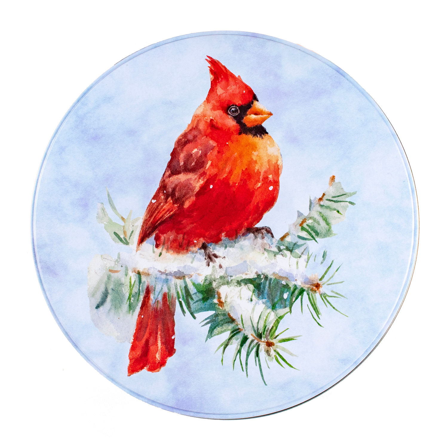 KOLORAE Tin 8" Round Cardinal