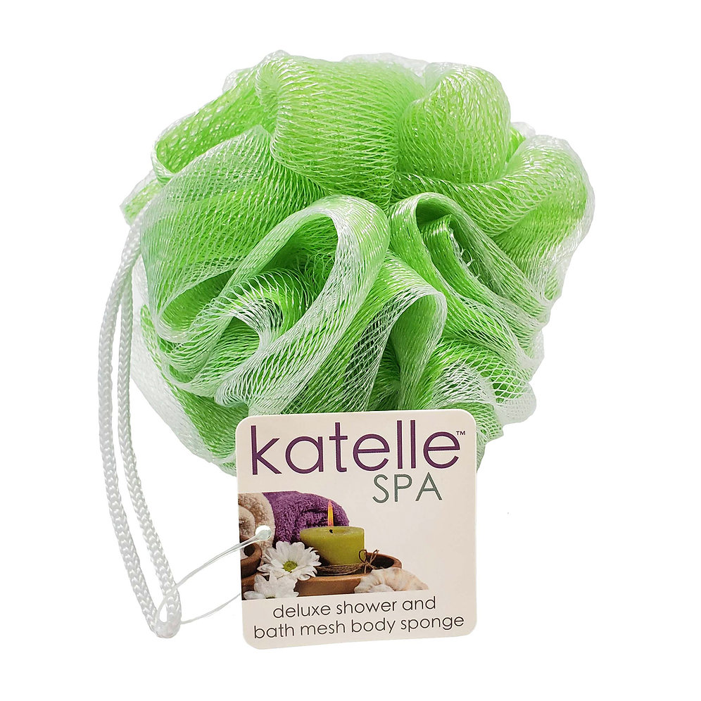 Katelle Deluxe Shower and Bath Mesh Body Sponge blueoco