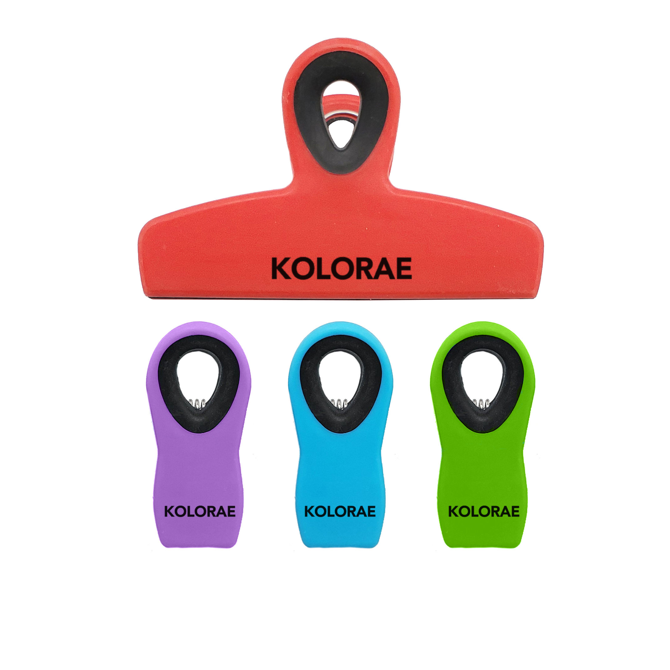 Kolorae Soft Grip Bag Clips- Set Of 4