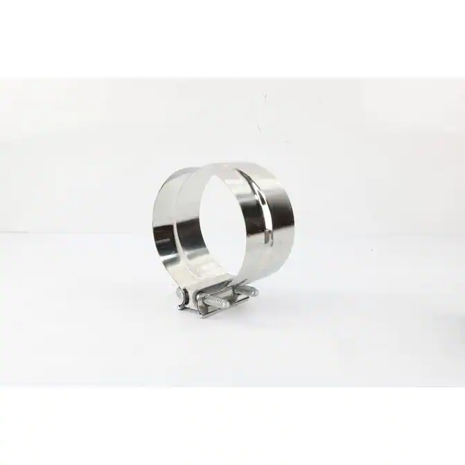 United Pacific 5" Chrome Exhaust Stack Clamp – Steel Pipe Clamp For Kenworth – 10288