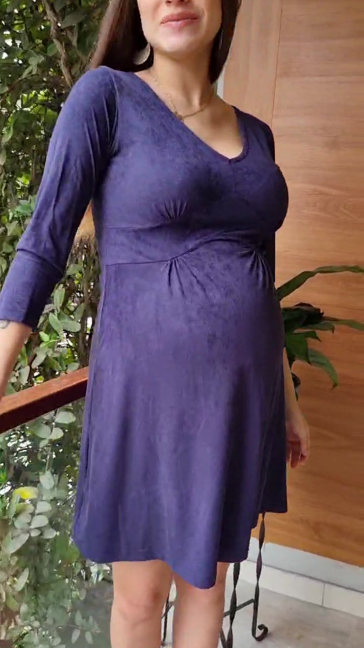 Miniatura: Vestido Suede - Azul