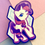 Miniatura: Pin de Madeira My Little Pony - Rarity