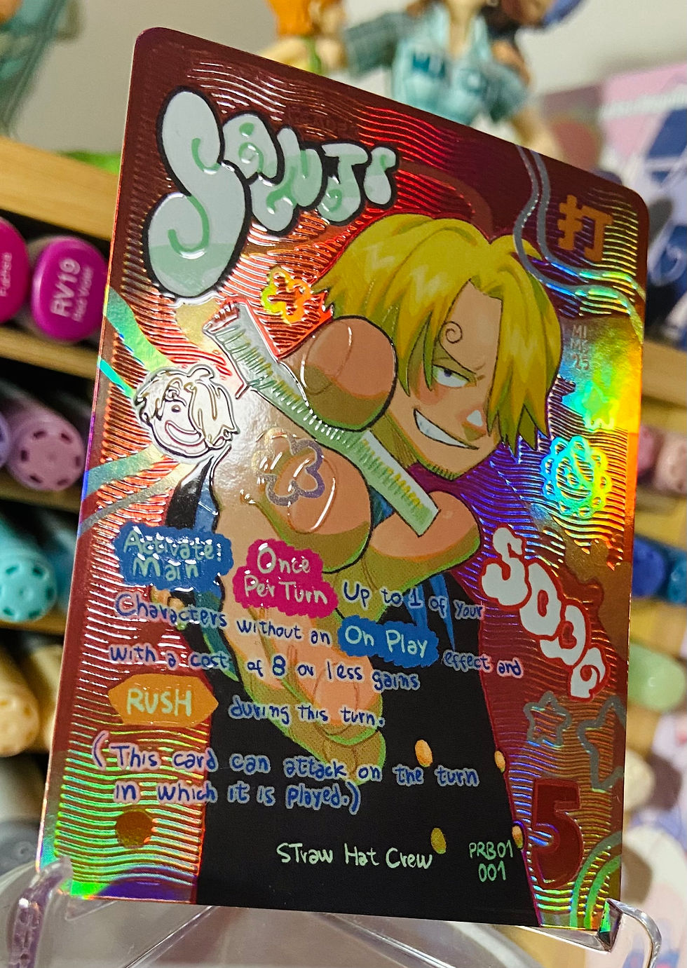 Miniatura: FOIL CARD TEXTURIZADO Grupo 1: Nami, Bonney, Koby, Yamato e/ou Sanji