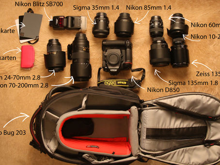 What's Inside My Backback - Gepäck eines Tierfotografen