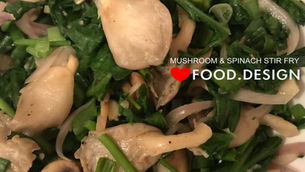 ASSORTED MUSHROOM & SPINACH STIR FRY
