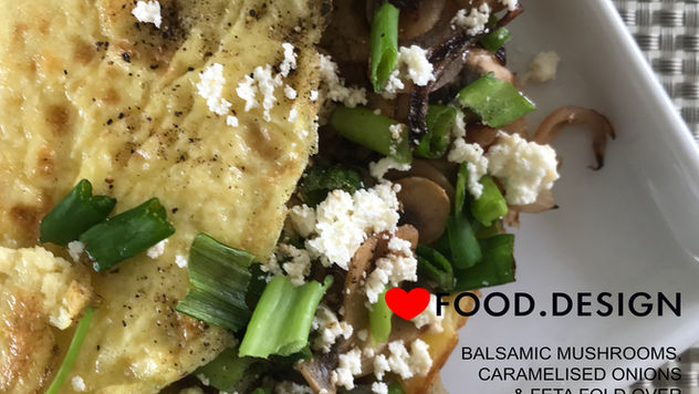 BALSAMIC MUSHROOM, CARAMELIZED ONION & FETA FOLDOVER