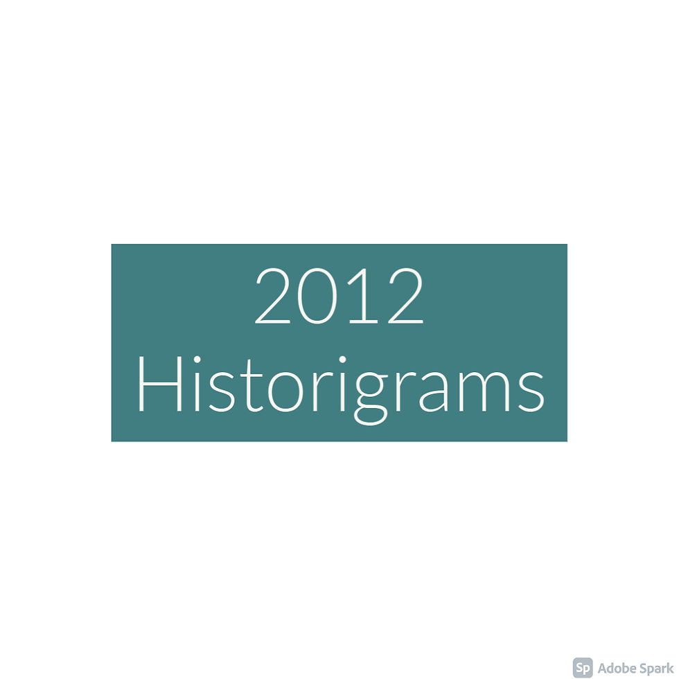 2012 Historigram newsletters