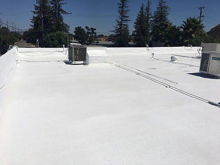 Stockton, CA Spray Foam strip mall roof