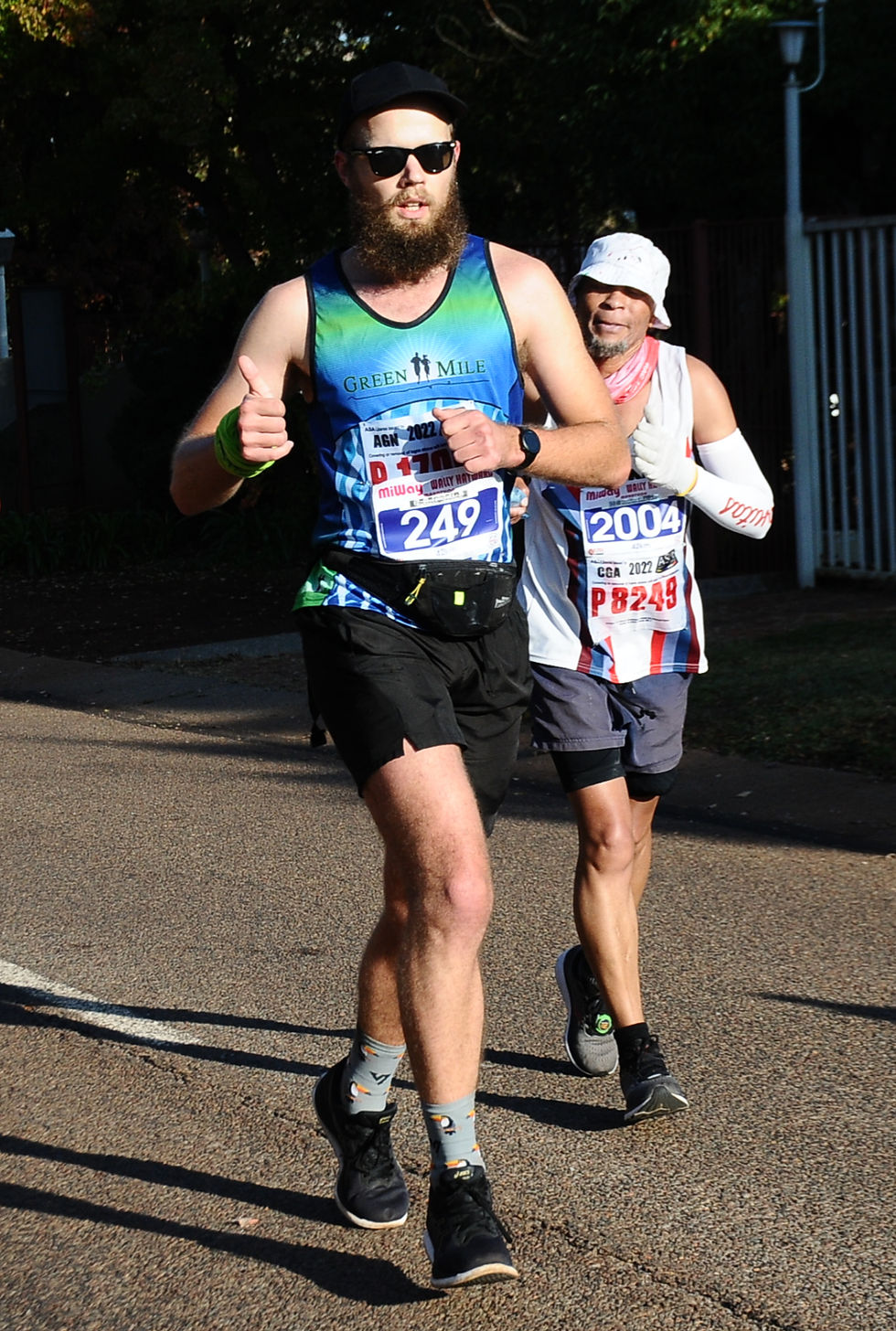 First of many marathons as a Green Miler. This was also "peak beard" as I would shave it after my Masters graduation the following week.