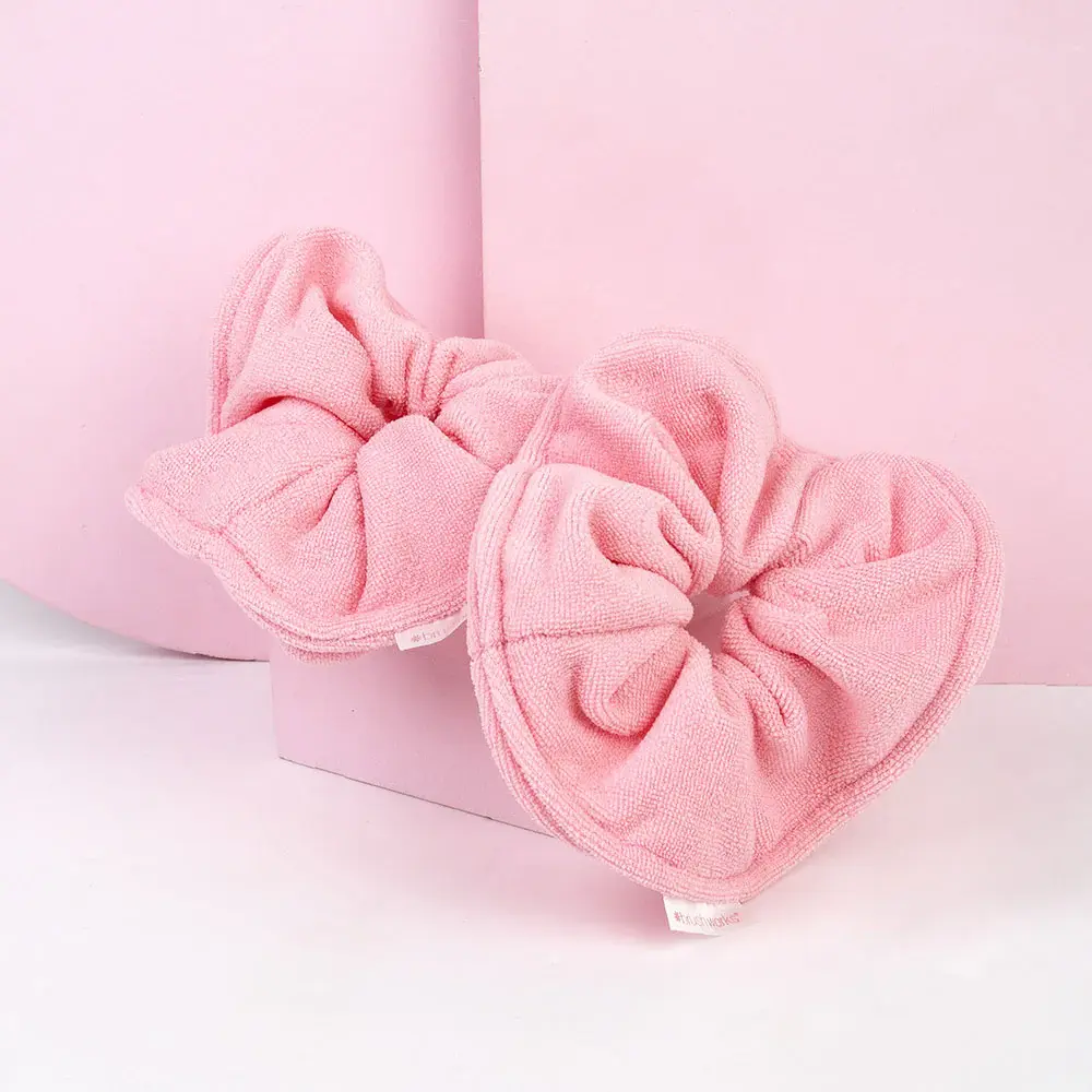 Brushworks Microfibre Hair Scrunchies 2 Pack