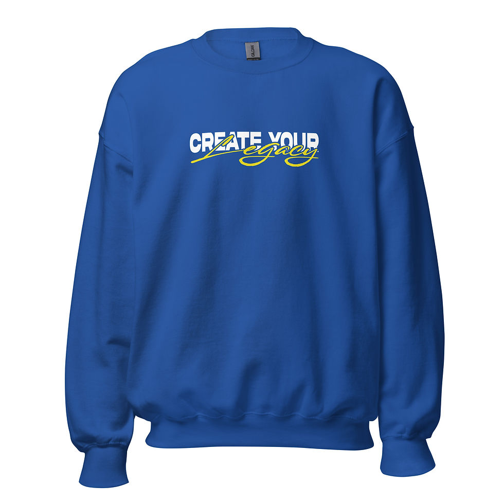 Thumbnail: Create Your Legacy - White Yellow - Crewneck