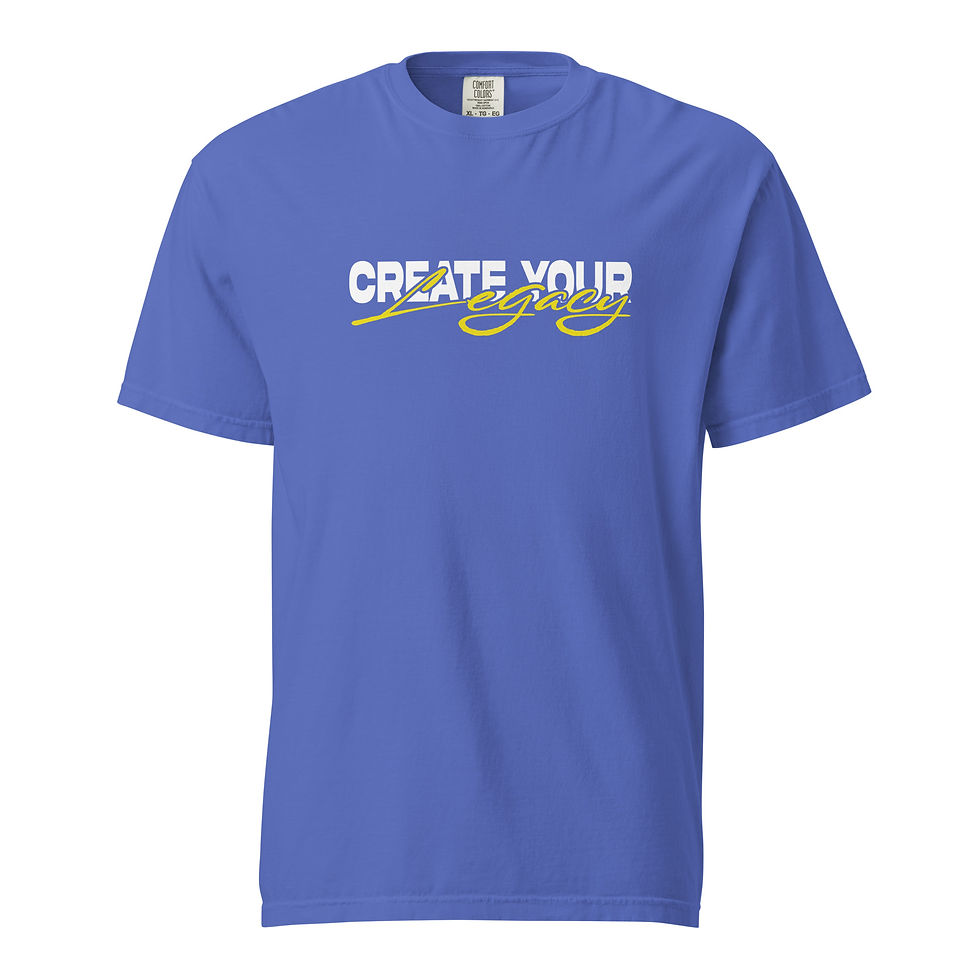 Thumbnail: Create Your Legacy - White Yellow - T-Shirt