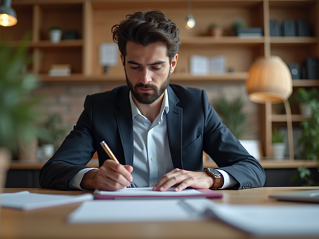 Small business owner planning growth strategies