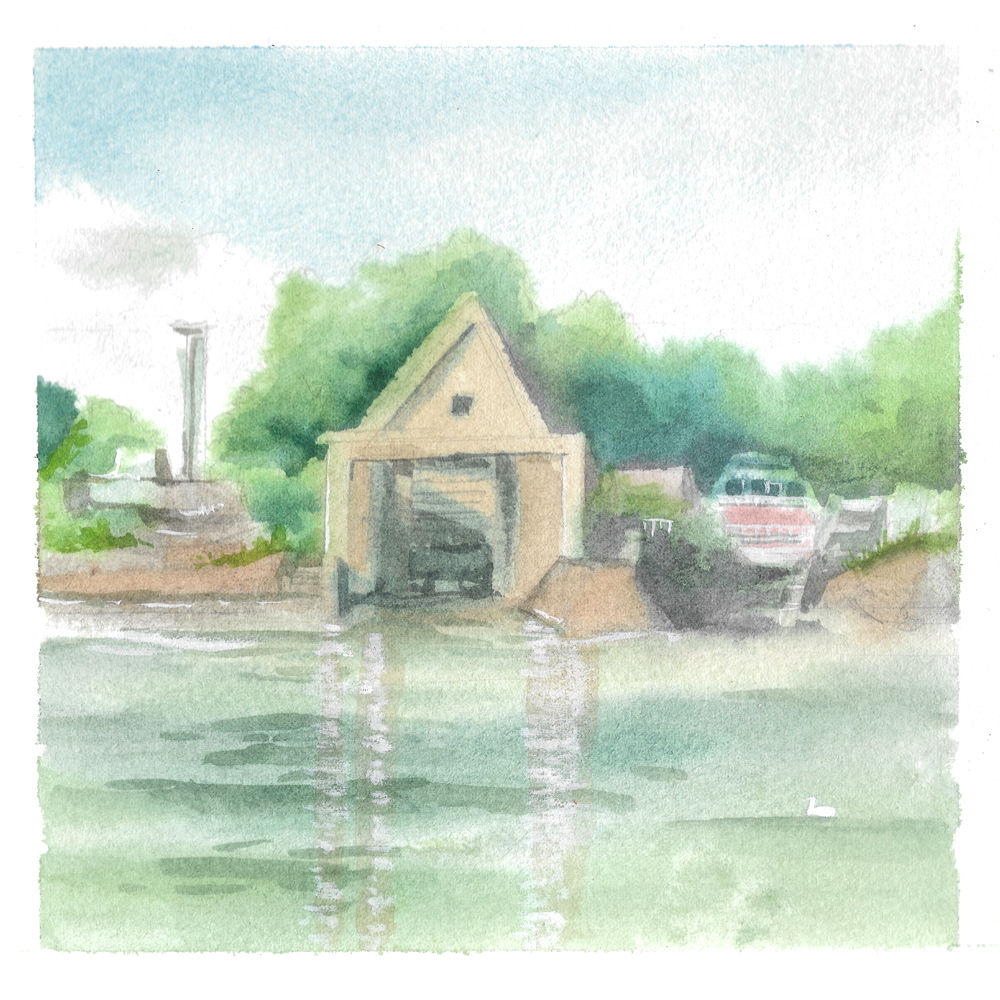 river out - 15 x 15 cm