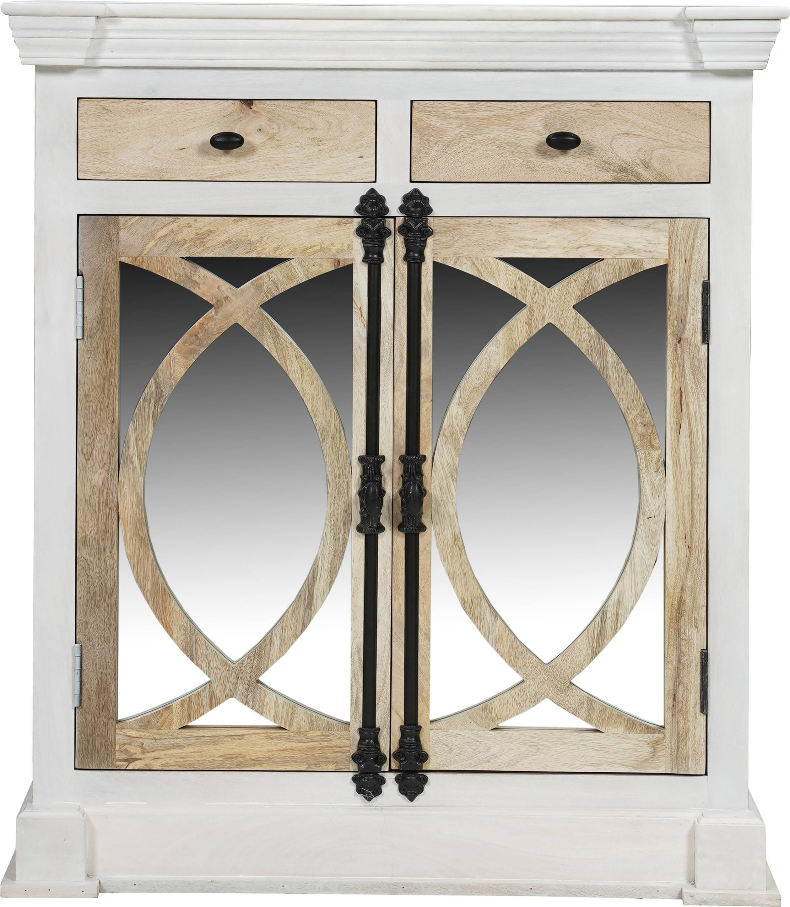 Cabinet 422 - Whitewash & Natural