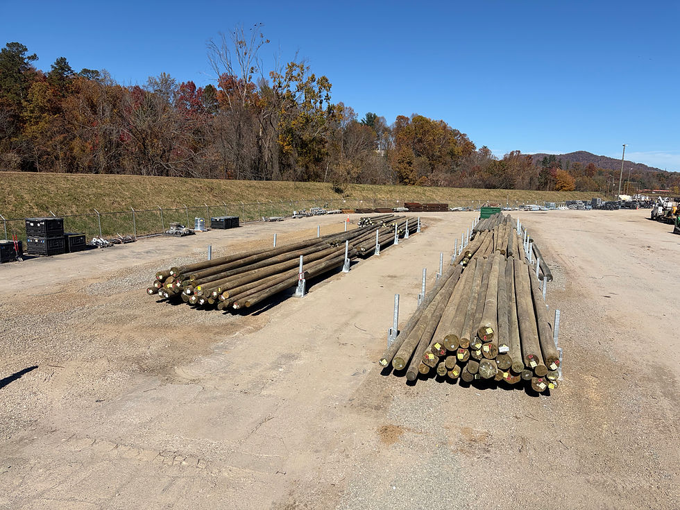 utility pole storage