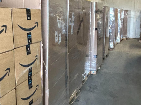 Amazon pallets at Liquidation Land