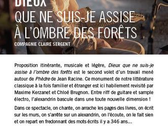 DIEUX ! QUE JE NE SUIS-JE ASSISE À L'OMBRE DES FÔRETS !