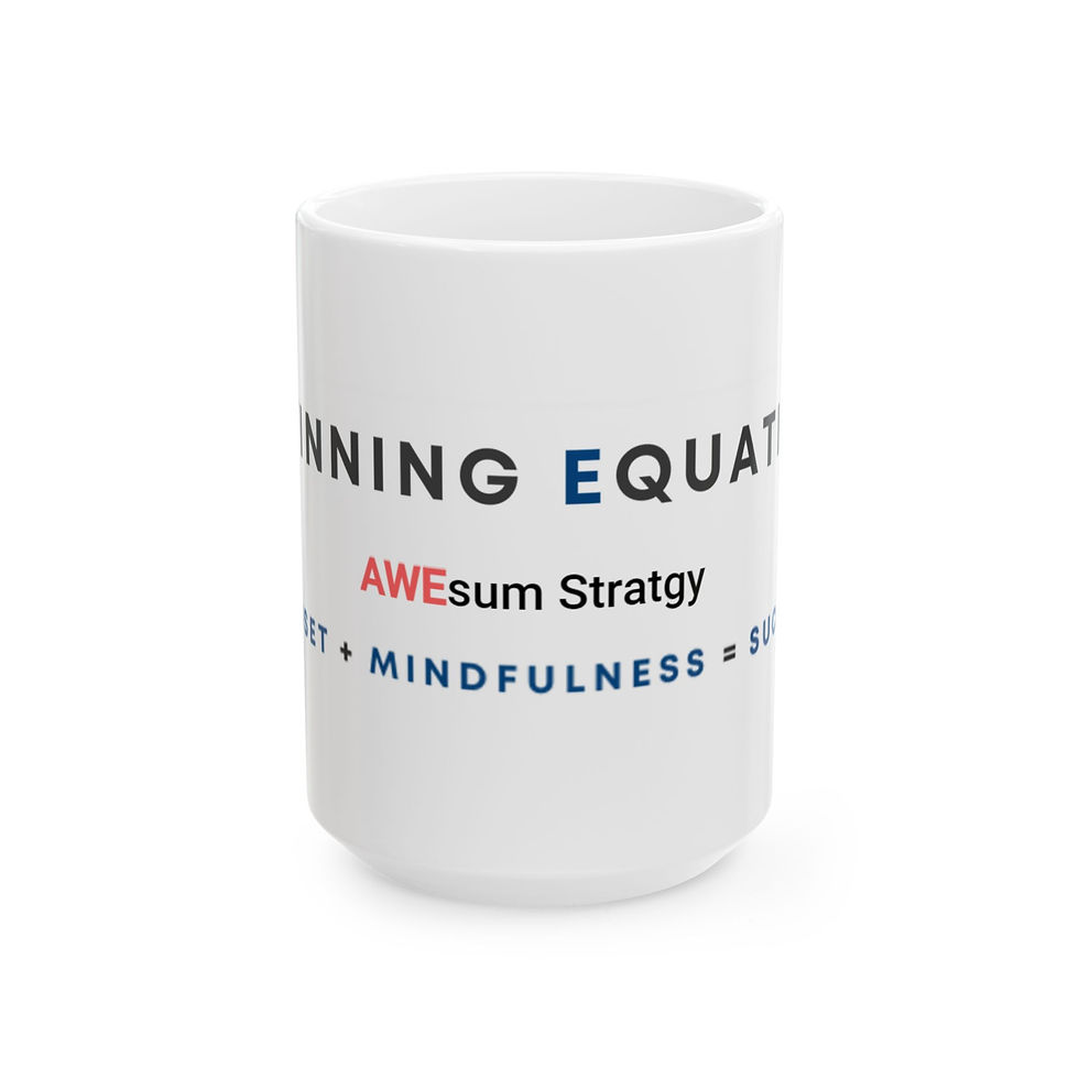 Thumbnail: Ceramic Mug — "AWEsum Strategy" Mindfulness & Strength Coffee Cup (11oz/15oz)