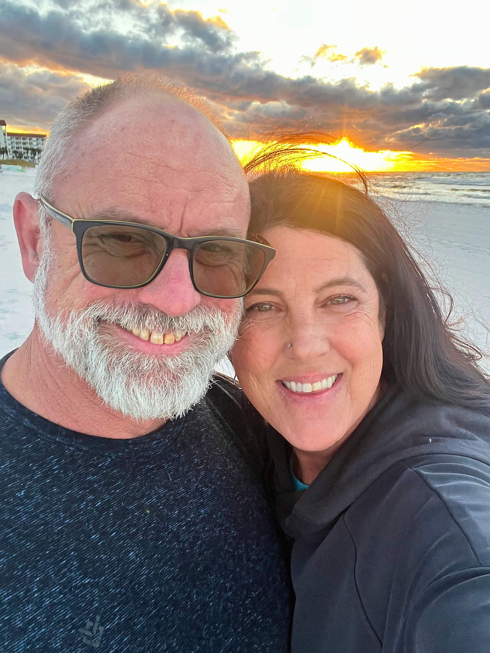 Amy VanTine, RAD Advocates founder, at the beach a decade into her healing from reactive attachment disorder.