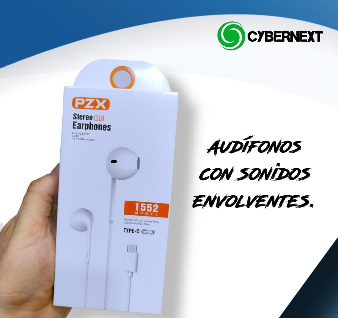 Auriculares PZX 1552 Tipo C