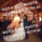 Sample of a wedding photo generated with AI