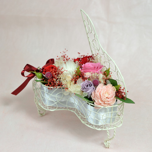 フラワーアレンジの器 アレンジレッスン 『舟形花器の低いパラレル』 | ＊＊＊flower