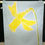 Thumbnail: Yellow and blue daffodil tea towel hanging on a cooker