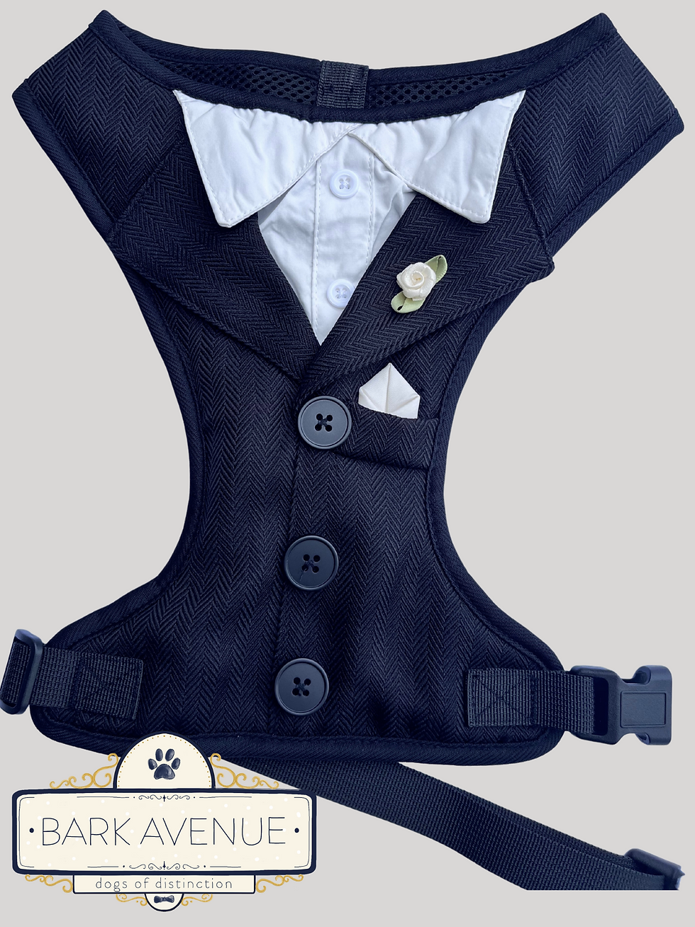 Thumbnail: Black Tuxedo with White Shirt Harness