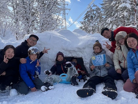 スキーに、かまくらに、スノーシューに、滑り台😆